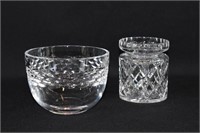 Rogaska Cut Crystal Bowl and Jar (no lid)