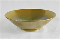 Signed Gold Irridescent Studio Art Pottery Bowl
