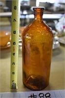 Antique Pre 1940 Clorox Amber Bottle