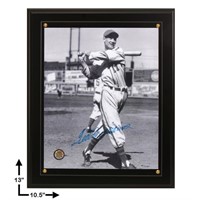 Ted Williams Boston Red 13.5x10 Signed Plaque GFA