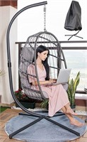 MOJIA Egg Chair with Stand and Oxford Cover, Pati
