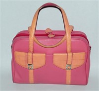 Brighton Pink Leather Double Handle Purse Bag
