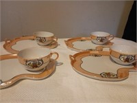 Noritake M Luncheon Plates and Tea Cups set of 4