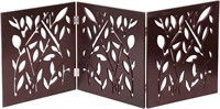 Etna Freestanding Wood Pet Gate Tri Fold Panel Do