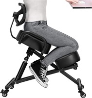 Ergonomic Kneeling Chair with Backrest Adjustable