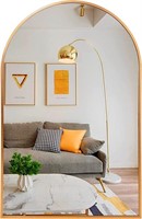 Arched Mirror 20 x 30 Inch, Brushed Gold Bathroom