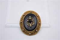 Victorian Mourning TAILLE DEPARGNE Brooch