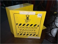 Metal lockout tag out box