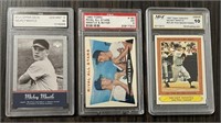 Vintage Mickey Mantle Graded Card Collection