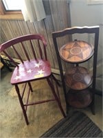 CHAIR & STAND LOT