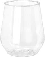 32 count 12 oz Unbreakable Stemless Plastic Wine