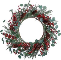 VioletEverGarden Artificial Christmas Wreath,20”