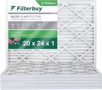 Filterbuy 20x24x1 Air Filter MERV 8 Dust Defense