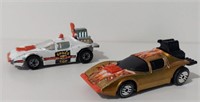 2 Vintage Cars Science Friction Space Cop & Gold