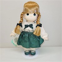 1997 Precious Moments 12" Doll w Stand - HALEY