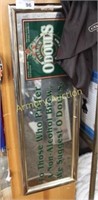 O'DOUL'S MIRROR ADVERTISEMENT SIGN