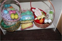 EASTER BASKETS WITH GRASS - EGGS