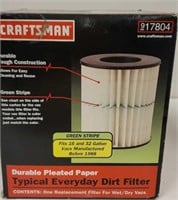 Craftsman Filter No. 917804