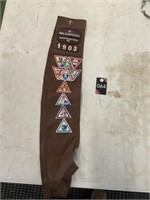 Girl Scout sash & patches