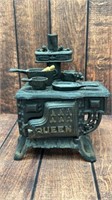 Queen cast Iron stove w/ implements