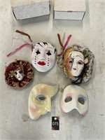 Decorative masks. 2 are musical