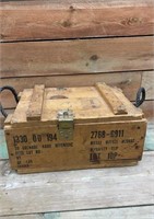 Military hand grenade crate