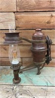 Early brass & copper railroad lantern