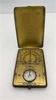 Early Brass sunwatch compass