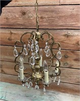 Brass 5 candelabra chandelier