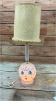 1950s doll face lamp