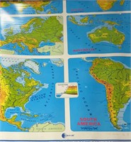 Vtg Map of different  countries