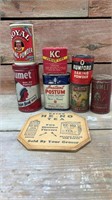 Vintage tins Instant piston Royal & more
