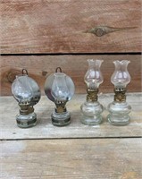 4 Hong Kong oil lamps