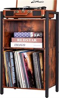 LELELINKY Record Player Stand, 2-Tier Vinyl Recor