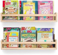Bidami 24 inch Nursery Book Shelves Set of 2, Nur