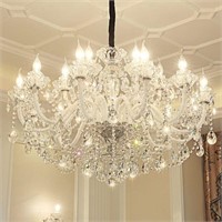 SUNMEIYI Luxury Crystal Chandeliers Lighting 18 L