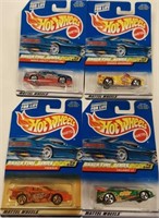 All 4 Cars Snack Time Series Hot-wheels 1999