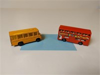 Matchbox & Corgi Jr. - Two Made In England Busses