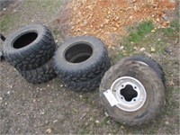 17) 6 ATV tires - (2) AT 22x7-10, (2) AT 25x8-12,
