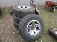 25) 4 LT 265-70-17 tires/wheels for Dodge