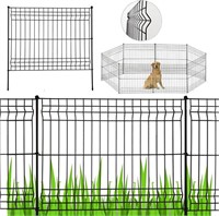 Hopesun No Dig Fence 8 Panels, Total 29 ft (L) x3