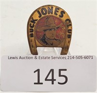 1930's Buck Jones Club Pinback - Missing Pin