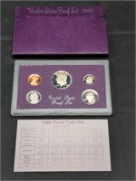1986 US Mint Proof set coins in original box