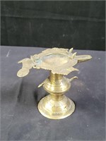 Small Brass Moroccan oil lamp 5"h x 6"l