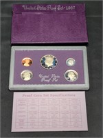 1987 US Mint Proof set coins in original box
