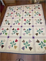 Floral Patchwork Quilt