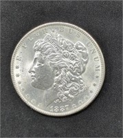Brilliant Uncirculated 1887 Morgan Silver Dollar