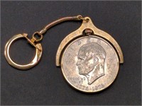 1776-1976 Eisenhower Dollar coin keychain