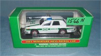 Vintage miniature Hess Patrol car