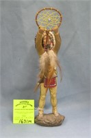 Hand painted American Indian figure
